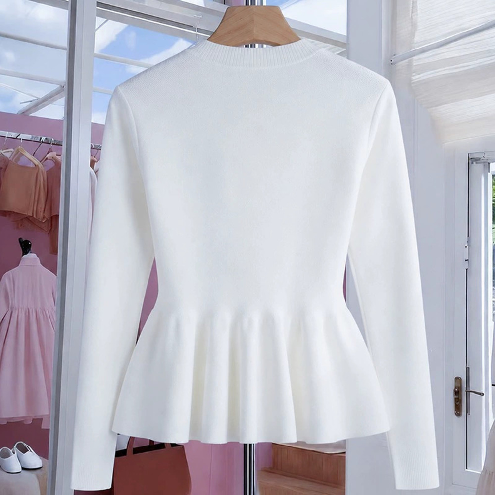 ZARA Autumn Winter Fashion Casual Skirt Hem Knit Sweater
